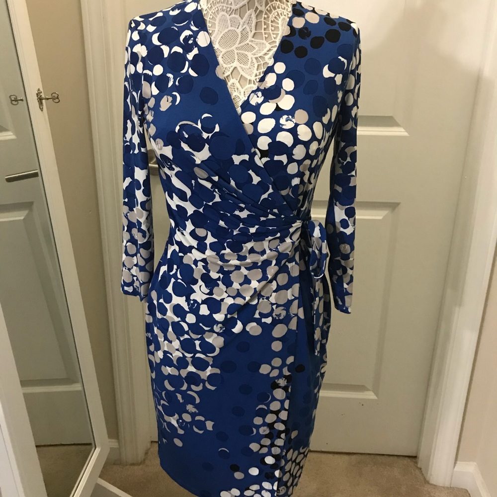 Lovely Faux Wrap Dress